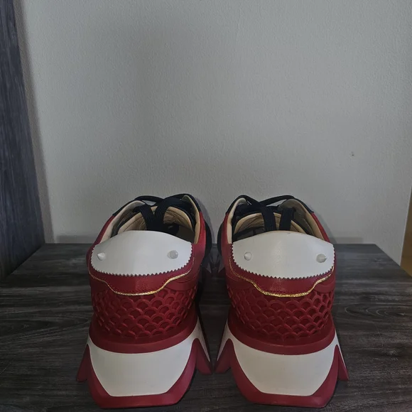 Christian Louboutin Loubi Shark Sneakers - Blue and Red - Picture 2 of 7